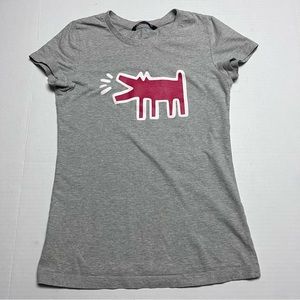 Basic House x Keith Haring Barking Dog Oppression and Aggression T-Shirt XS/S